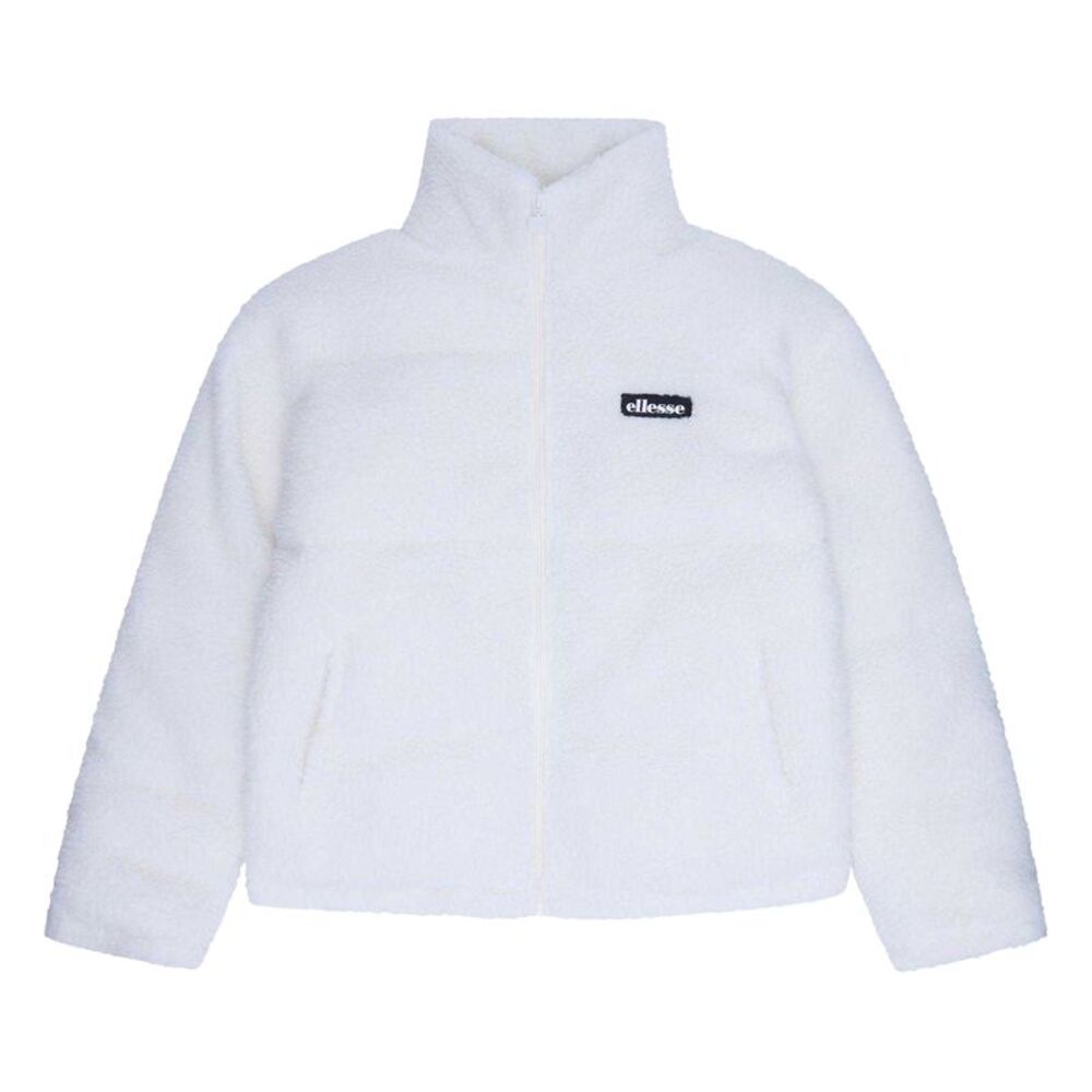 Ellesse Mens Quilted Teddy Fleece Jacket / Off White